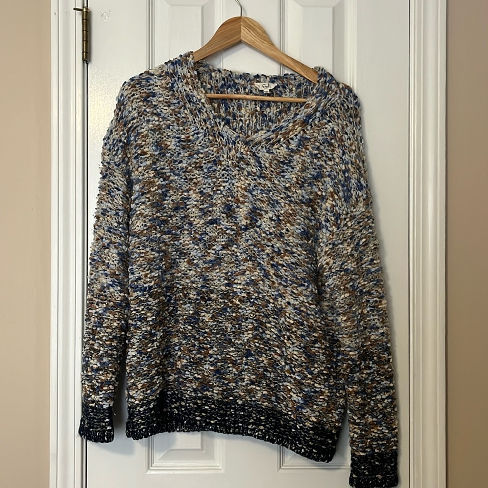 Multi colored ombré knit sweater